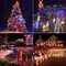 Flacchi Multicolor Christmas Lights 100 LED 33 ft Battery Operated String Lights Waterproof 8 Modes & Auto Timer Mini Lights for Party, Xmas Decorations, Outdoor & Indoor Decor
